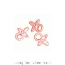 Люверсы Соски розовые, фирма Rayher (Германия), в наборе 3 штуки, размер 1 см.